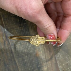 Gold Hamsa Charm Bracelet